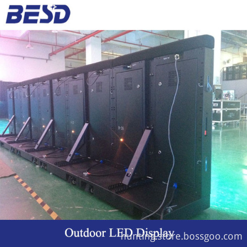 Outdoor RGB P20 live large stadium led display screen, football stadium perimeter led screen display